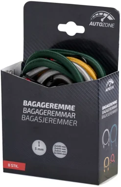 Bagasjestropp med kroker - 8 stk.
