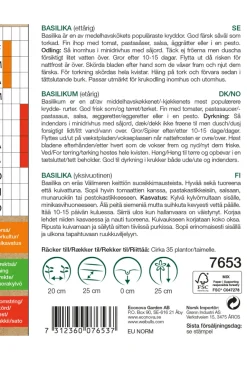Basilikum økologisk - Genovese