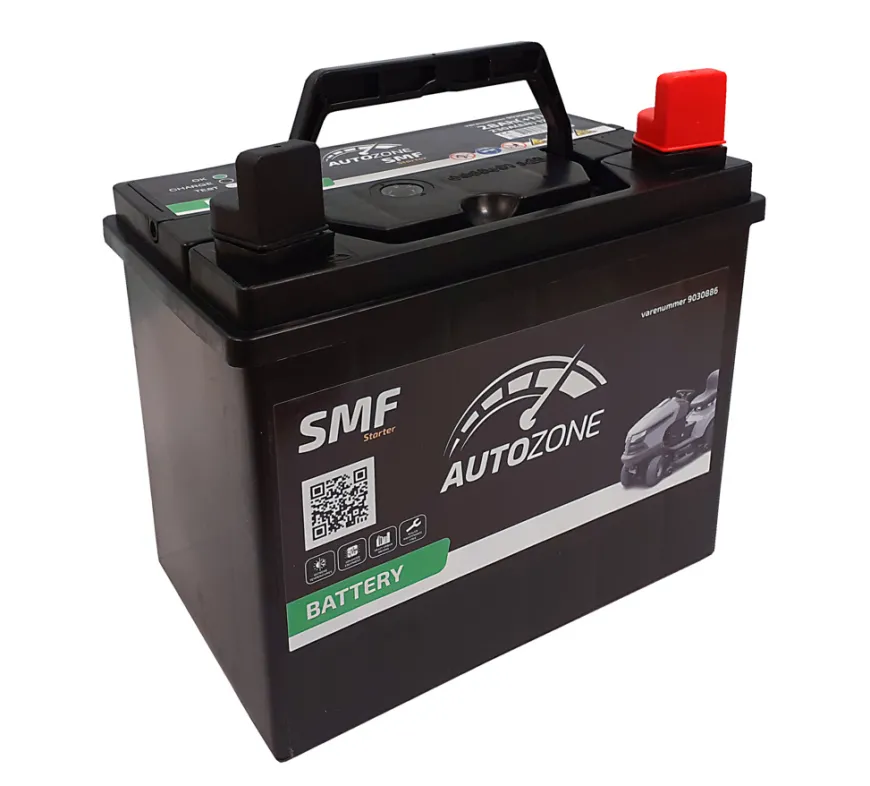 Batteri til hagetraktor (+h) - Autozone