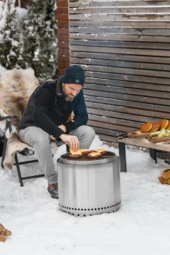 Båltønne i rustfritt stål - LUNT
