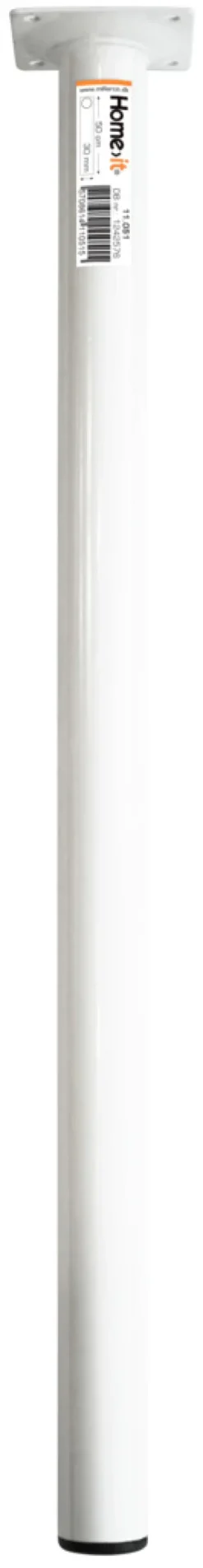 Bordben Ø30 mm x 50 cm hvit