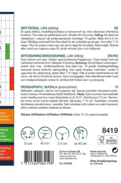 Brekkbønne, lav 'Provider', stor pakke