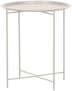 Brettbord Michigan stål sandy grey Ø46,8 cm - Sunlife®