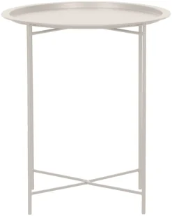 Brettbord Michigan stål sandy grey Ø46,8 cm - Sunlife®