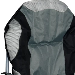 Campingstol m/koppholder Osaka grå/svart – Sunlife®