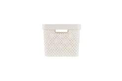 Curver Pure oppbevaringskurv hvit 17 liter