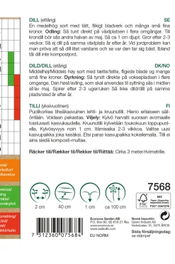 Dill økologisk - Sari