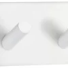 Dobbel krok selvklebende 90 mm - hvit