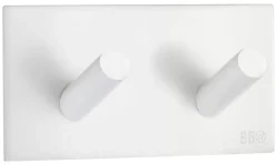 Dobbel krok selvklebende 90 mm - hvit