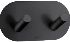Dobbel krok selvklebende 96 mm - matt svart