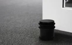 Dørstopper frittstående Ø62 x 75 mm matt svart