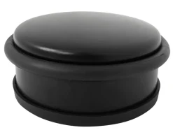 Dørstopper matt svart Ø92 mm