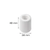 Dørstopper Ø38 x H48 mm hvit plast
