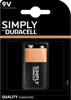 Duracell Plus 9 V alkalisk batteri 1-pk.