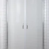 Dusjhjørne m/buede dører i frostet glass 90 x 90 x 190 cm