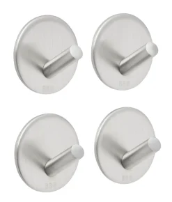Enkel krok Ø30 mm 4 pk. - børstet stål