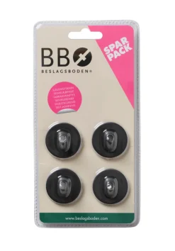 Enkel krok Ø30 mm 4-pk. - matt svart