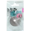 Enkel krok selvklebende Ø48 mm - børstet