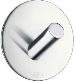 Enkel krok selvklebende Ø48 mm - krom