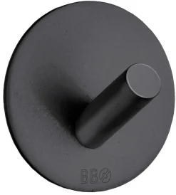 Enkel krok selvklebende Ø48mm - matt svart