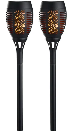 Fakler med solceller Ø9 x H58 cm 2-pk. - Garden®