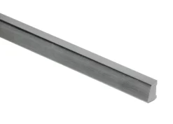 Feielist plast koksgrå - 10 x 16 x 3000 mm