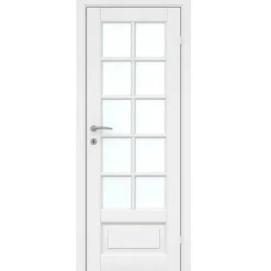 Fransk dør hvit 10 vindusfelter 72,6 x 204 cm