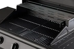 Gassgrill 3 brennere og sidebrenner svart - Grillexpert
