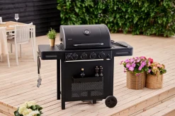 Gassgrill med 4 brennere og bakbrenner – Grillexpert