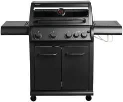 Gassgrill med 4 brennere og sidebrennere – Grillexpert