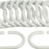 GEYSER® forhengsringer hvit 12 stk.