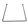 GEYSER® gardinstang U-form 90 x 90 x 90 cm svart