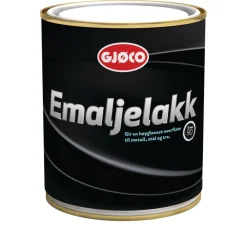 Gjøco Emaljelakk svart 0,75 liter