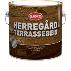 Gjøco terrassebeis oljebasert gylden 2,7 liter