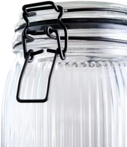 Glasskrukke riflet 0,9 liter - DAY