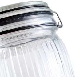 Glasskrukke riflet 0,5 liter - DAY
