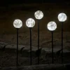 Glasskuler på spyd 50 LED 5-pk.