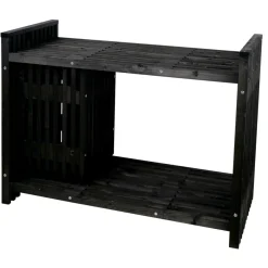Grillbord svart 123 x 57,5 x 93 cm