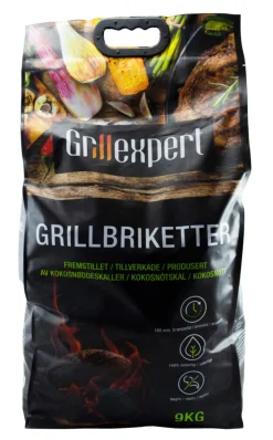 Grillbriketter 9 kg - Grillexpert