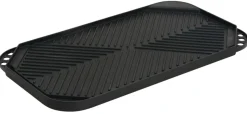 Grillplate helstøpt 49,5 x 27,3 cm - Grillekspert Premium