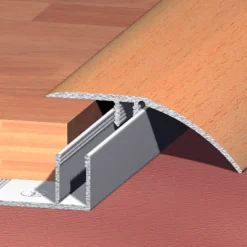 Gulvprofil topp aluminium - 2 x 52 mm x 0,9 m