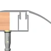 Gulvprofil topp aluminium - 2 x 52 mm x 1,8 meter