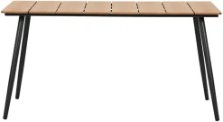Hagebord Beijing svart/teak 148 x 85 cm - Sunlife®