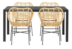 Hagebord Havanna 150 x 90 cm i alu/nonwood - Sunlife®