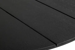 Hagebord Madrid svart Ø110 cm - Sunlife®