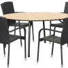 Hagebord Nebraska stål/nonwood Ø150 cm - Sunlife®