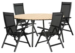 Hagebord Nebraska stål/nonwood Ø150 cm - Sunlife®