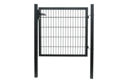 Hageport metall svart 100 x 100 cm