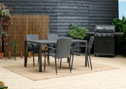 Hagestol Lissabon rotting/metall svart - Sunlife®