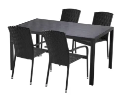 Hagestol Lissabon rotting/metall svart - Sunlife®